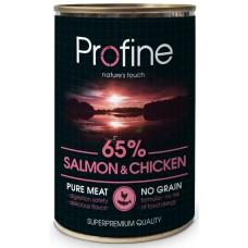Profine κονσέρβα σολομός & κοτόπουλο 400gr Profine κονσέρβα σολομός & κοτόπουλο 400gr