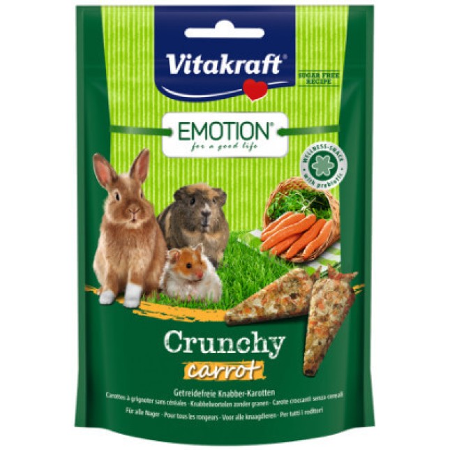 Vitakraft emotion σνακ με καρότο για τρωκτικά 100gr Vitakraft emotion σνακ με καρότο για τρωκτικά 100gr