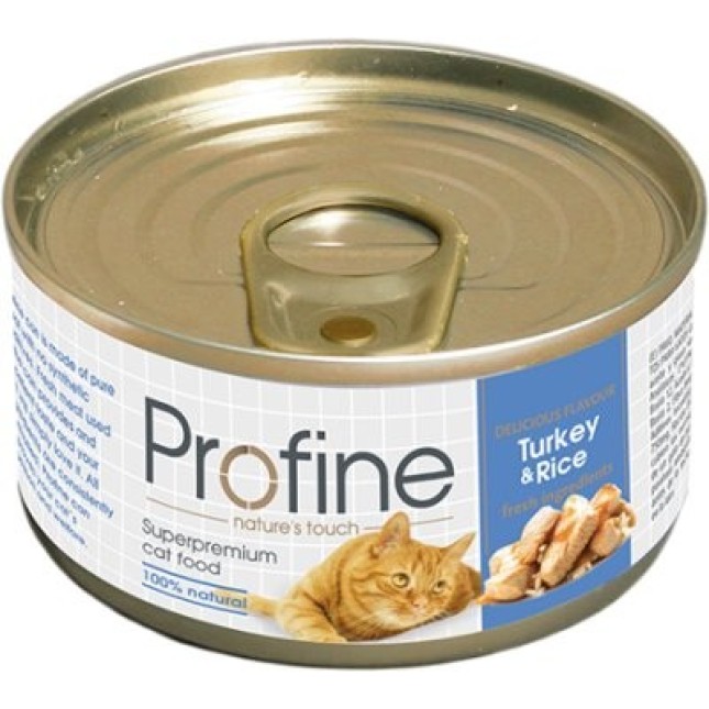 Profine κονσέρβα γαλοπούλα & ρύζι 70gr