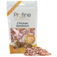 Profine snack για γάτες sandwich απο φρέσκο κρέας 80gr Profine snack για γάτες sandwich απο φρέσκο κρέας 80gr