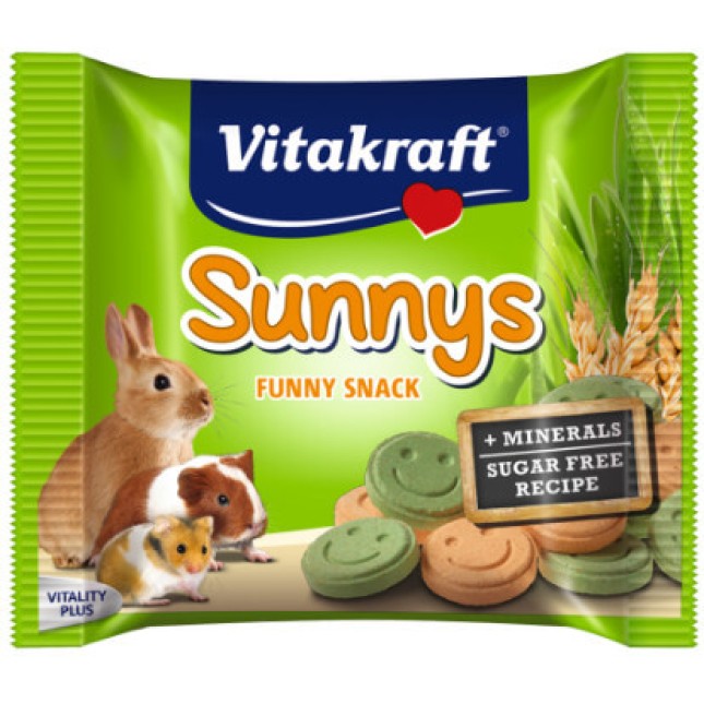 Vitakraft sunnys λιχουδιές με λαχανικά για τρωκτικά 50gr