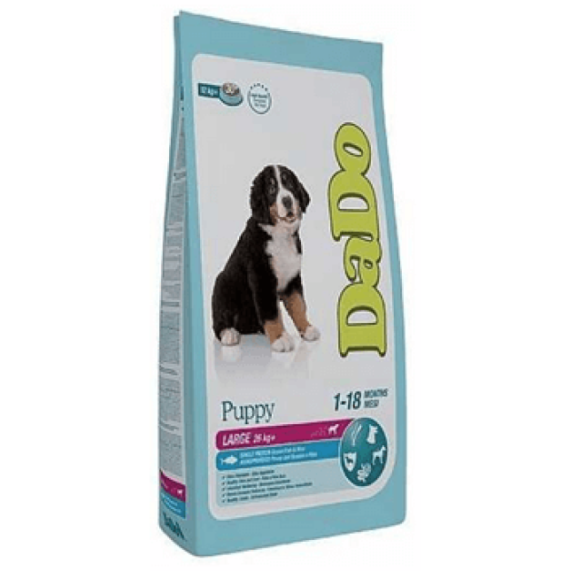 Dado puppy large με ψάρι ωκεανού και ρύζι Dado puppy large με ψάρι ωκεανού και ρύζι