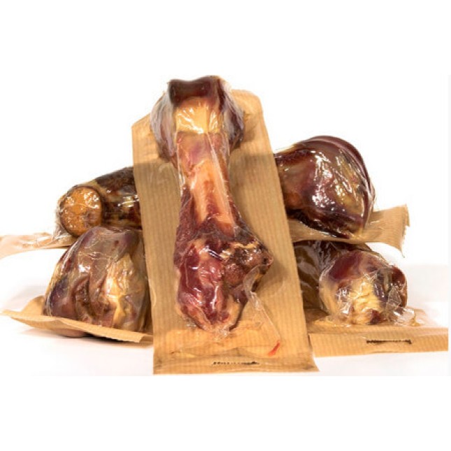 Mediterranean κόκαλα χοιρινά serrano ham παρέχουν πολλά οφέλη στην υγεία ενός σκύλου