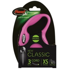 Flexi αυτόματος οδηγός New Classic Cord XS για σκυλιά ως 8 κιλά και μήκους 3 μέτρα