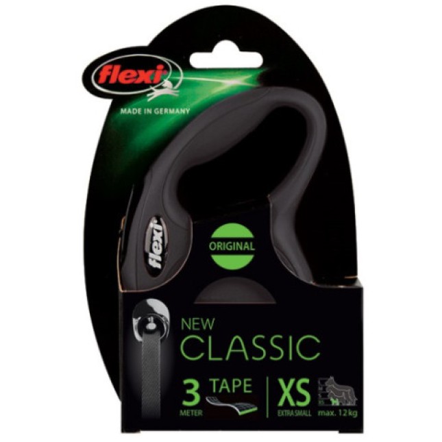 Flexi αυτόματος οδηγός New Classic Tape XS με ταινία για σκυλιά ως 12 κιλά και μήκους 3 μέτρα Flexi αυτόματος οδηγός New Classic Tape XS με ταινία για σκυλιά ως 12 κιλά και μήκους 3 μέτρα