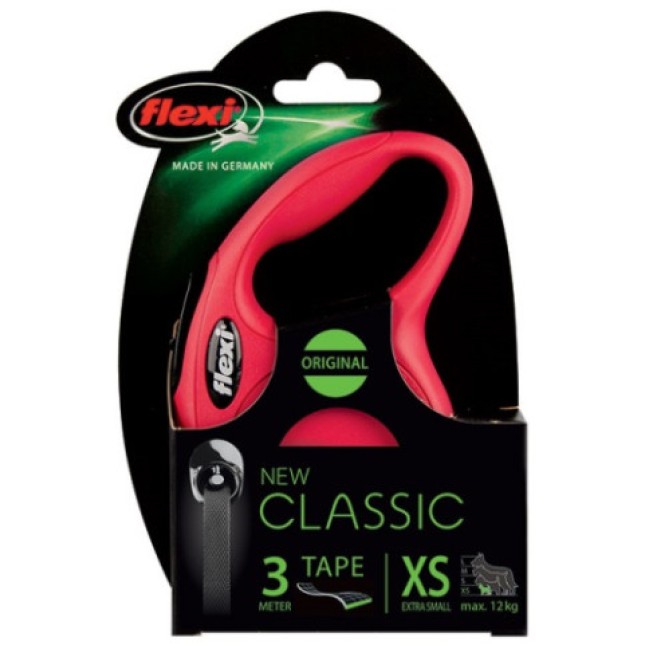 Flexi αυτόματος οδηγός New Classic Tape XS με ταινία για σκυλιά ως 12 κιλά και μήκους 3 μέτρα Flexi αυτόματος οδηγός New Classic Tape XS με ταινία για σκυλιά ως 12 κιλά και μήκους 3 μέτρα
