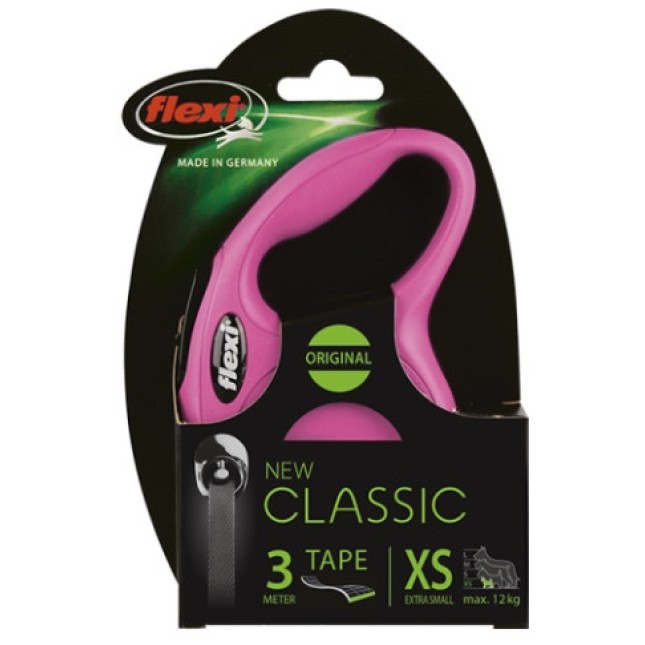 Flexi αυτόματος οδηγός New Classic Tape XS με ταινία για σκυλιά ως 12 κιλά και μήκους 3 μέτρα Flexi αυτόματος οδηγός New Classic Tape XS με ταινία για σκυλιά ως 12 κιλά και μήκους 3 μέτρα