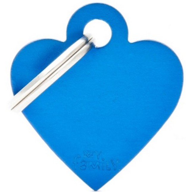 Myfamily ταυτότητα basic καρδιά μπλε για την ασφάλεια του κατοικίδιου σας