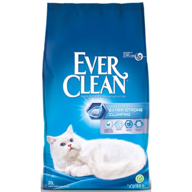 Everclean άμμος υγιεινής χωρίς άρωμα για ευαίσθητες γάτες Everclean άμμος υγιεινής χωρίς άρωμα για ευαίσθητες γάτες