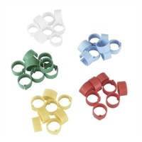 Δακτυλίδια σήμανσης, πλαστικά με clips, για περιστέρια, O9.5mm, 50τεμ