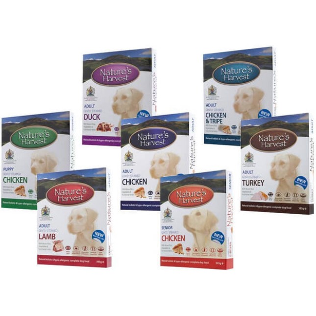 Nature's Harvest τροφή σκύλου σε διάφορες γεύσεις 395gr Nature's Harvest τροφή σκύλου σε διάφορες γεύσεις 395gr
