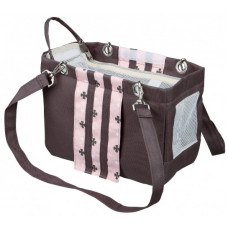 Trixie τσάντα μεταφοράς fina 14x20x26cm καφέ/ροζ