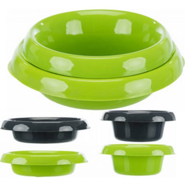 Trixie βάση με πλαστικά πιάτα 46X11X30cm 0.25lt/0.3lt