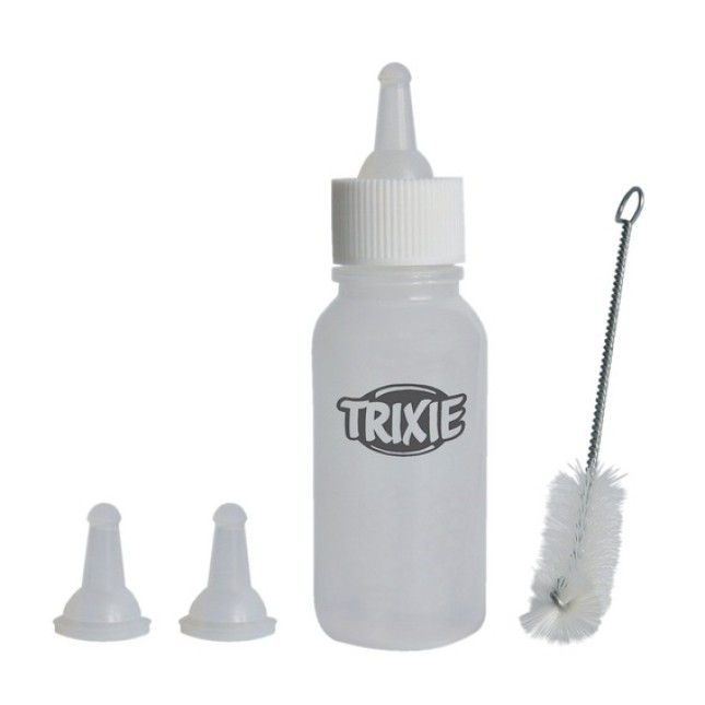 Trixie μπιμπερό πλαστικό σετ βούρτσα/θηλή Trixie μπιμπερό πλαστικό σετ βούρτσα/θηλή