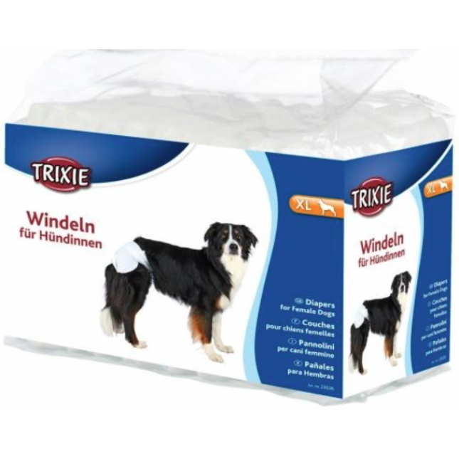 Trixie πάνες (Diapers) για σκύλους XL 40-58cm (12τμχ) Trixie πάνες (Diapers) για σκύλους XL 40-58cm (12τμχ)