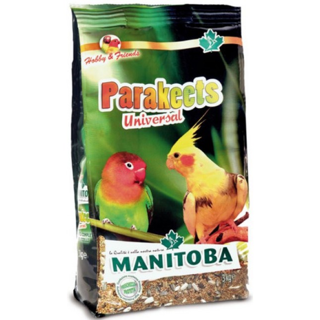 Manitoba Μείγμα για όλα τα μικρά/μεσαία παπαγαλάκια (lovebirds, cockatiel, rosellas κ.λπ.). Manitoba Μείγμα για όλα τα μικρά/μεσαία παπαγαλάκια (lovebirds, cockatiel, rosellas κ.λπ.).