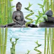 TETRA DECO ART POSTER BUDDHA&BAMBOO