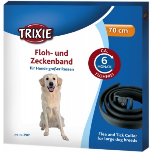 Trixie αντιπαρασ. περιλαίμιο σκύλων 70cm. μαύρο Trixie αντιπαρασ. περιλαίμιο σκύλων 70cm. μαύρο