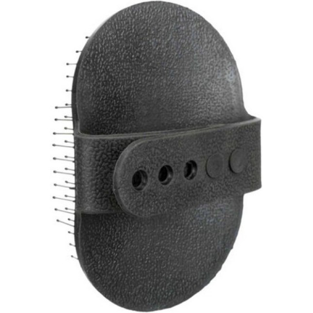 Trixie βούρτσα λαστιχένια με χειρολαβή 8χ13cm Trixie βούρτσα λαστιχένια με χειρολαβή 8χ13cm