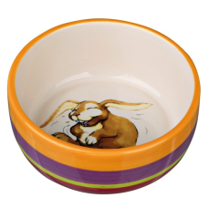 trixie πιάτο κεραμικό για κουνέλια 250ml/11cm πολύχρωμο trixie πιάτο κεραμικό για κουνέλια 250ml/11cm πολύχρωμο