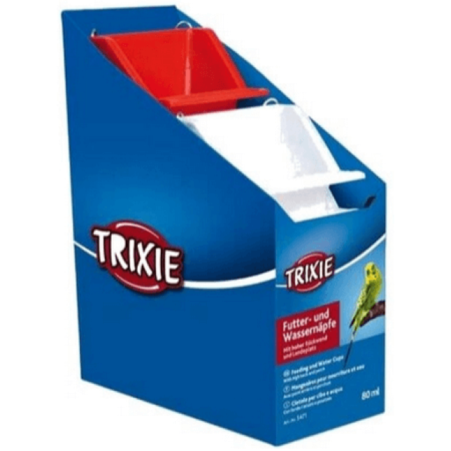 Trixie πιάτο κρεμαστό πλαστ. 80ml/6x6cm Trixie πιάτο κρεμαστό πλαστ. 80ml/6x6cm
