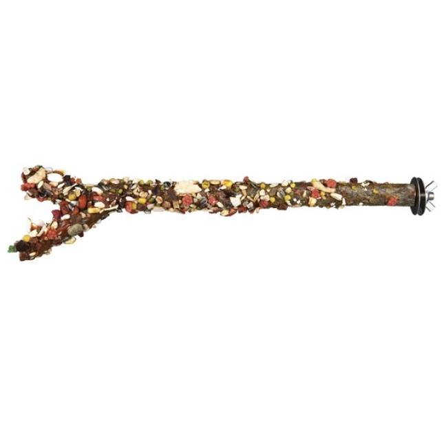 trixie λιχουδ. πουλ. κλαδί με σπορ. & φρούτα 35cm/18mm trixie λιχουδ. πουλ. κλαδί με σπορ. & φρούτα 35cm/18mm