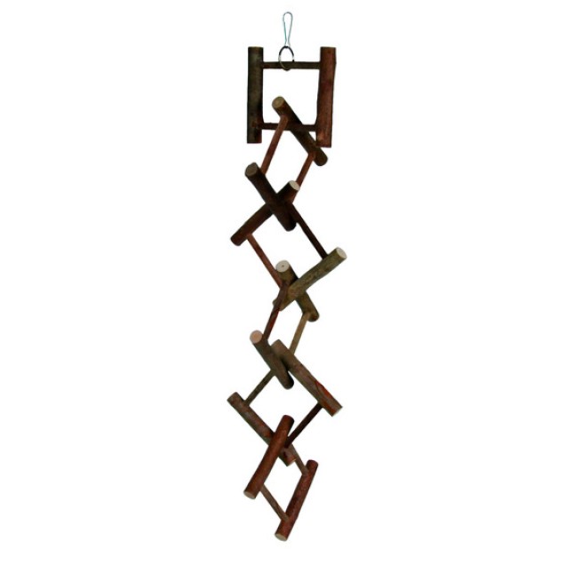 Trixie σκάλα ξύλινη κρεμαστή 12 σκαλιά 58cm