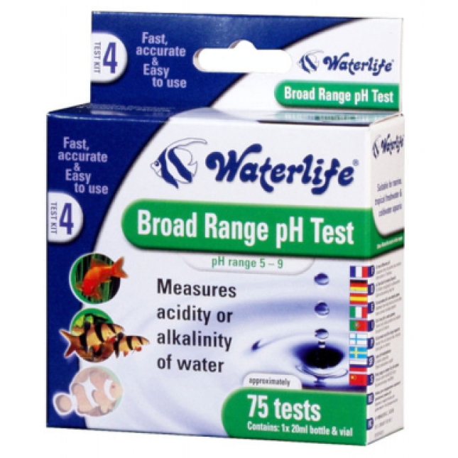 WATERLIFE BROAD RANGE PH TEST KIT