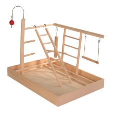 Trixie παιχνίδι ξύλινο πάρκο με τρεις σκάλες, μια ταλάντευση, μια αλυσίδα 34x26x25cm