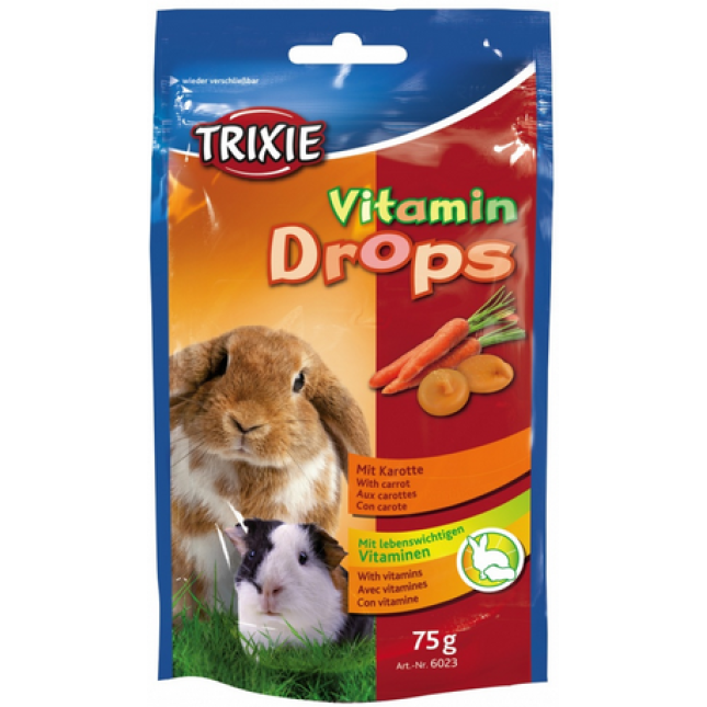 trixie βιταμίνη τρωκτικών καρότο 75gr.