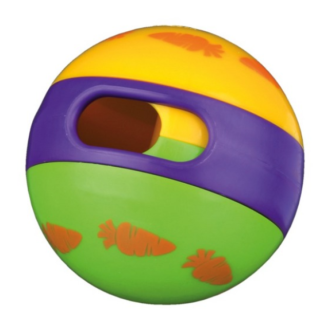 trixie μπάλα για λιχουδιές,πλαστική 6cm.