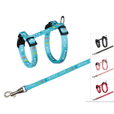 Trixie σετ σαμάρι/οδηγός για γατάκια 21-33cm /8mm 1.20μ Trixie σετ σαμάρι/οδηγός για γατάκια 21-33cm /8mm 1.20μ
