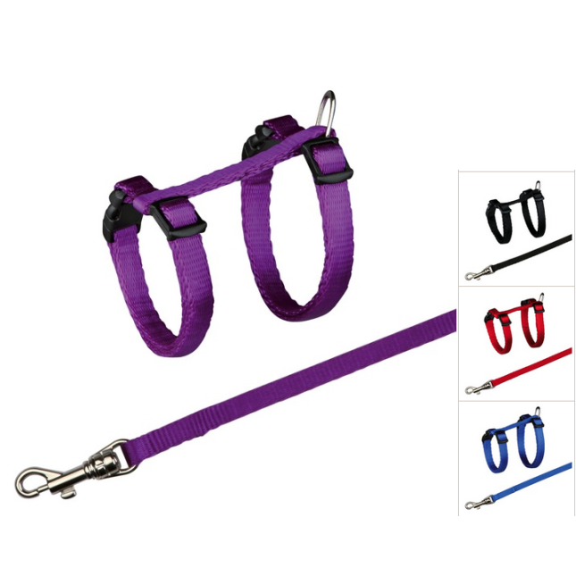 Trixie σετ σαμάρι/οδηγός για γατάκια 19-31cm /8mm 1.20μ Trixie σετ σαμάρι/οδηγός για γατάκια 19-31cm /8mm 1.20μ