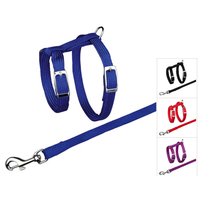 Trixie σετ σαμάρι & οδηγός νάιλον 22-42cm /10mm 1.25μ Trixie σετ σαμάρι & οδηγός νάιλον 22-42cm /10mm 1.25μ