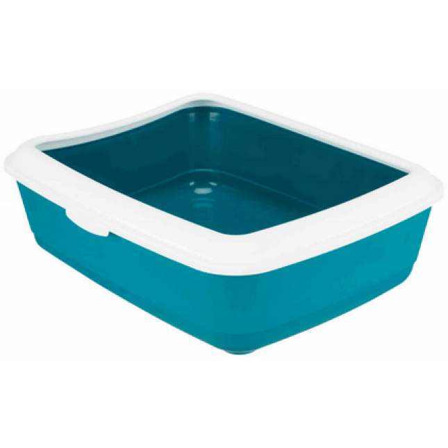 Trixie λεκάνη γάτας classic με καπάκι πετρόλ/άσπρο 37x15x47cm Trixie λεκάνη γάτας classic με καπάκι πετρόλ/άσπρο 37x15x47cm