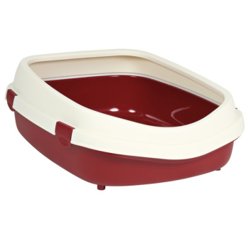 Trixie λεκάνη primo με καπάκι μπορντώ/μπεζ 56x25x71cm Trixie λεκάνη primo με καπάκι μπορντώ/μπεζ 56x25x71cm