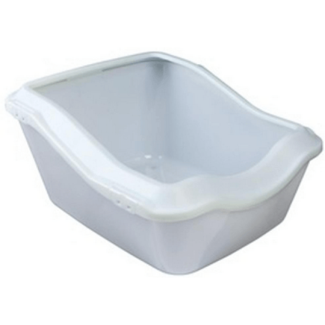 Trixie λεκάνη cleany με καπάκι άσπρο 45x21x54cm Trixie λεκάνη cleany με καπάκι άσπρο 45x21x54cm