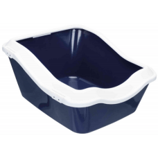 Trixie λεκάνη cleany με καπάκι μπλέ/λευκό 45x21x54cm Trixie λεκάνη cleany με καπάκι μπλέ/λευκό 45x21x54cm