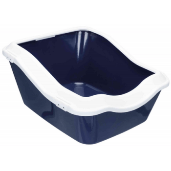 Trixie λεκάνη cleany με καπάκι μπλέ/λευκό 45x21x54cm Trixie λεκάνη cleany με καπάκι μπλέ/λευκό 45x21x54cm