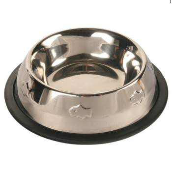 Trixie πιάτο ανοξείδωτο γάτων με ψαράκια 0.2lt / o11cm Trixie πιάτο ανοξείδωτο γάτων με ψαράκια 0.2lt / o11cm