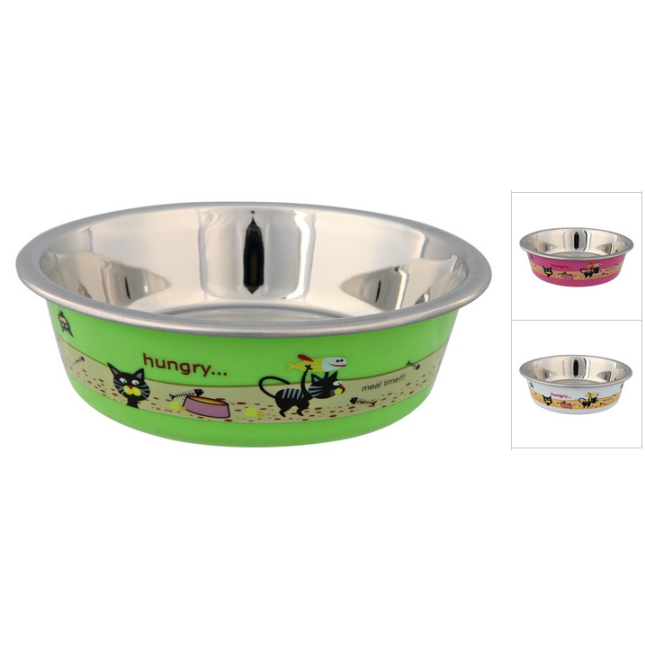 Trixie πιάτο μεταλ.πλαστ.επένδυση 0,25lt/12cm Trixie πιάτο μεταλ.πλαστ.επένδυση 0,25lt/12cm