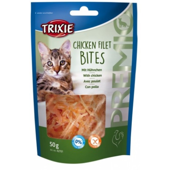 Trixie λιχουδιά premio chicken filet bites για γάτες 50gr