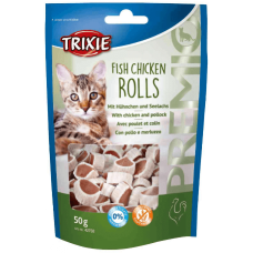 Trixie λιχουδιά premio rolls κοτοπ/μπακαλιάρο για γάτες 50gr