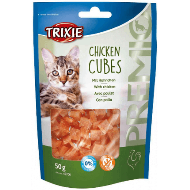 Trixie λιχουδιά κυβάκια κοτόπουλο για γάτες 50gr