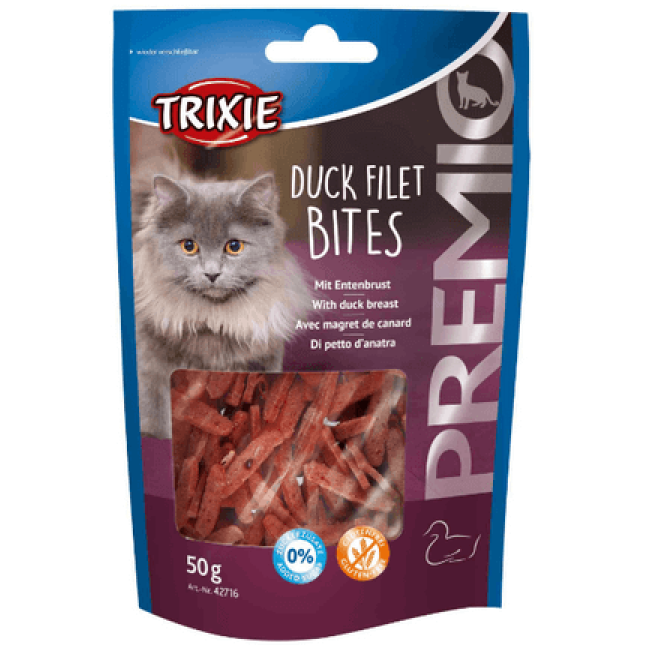Trixie λιχουδιά duck fillet bites για γάτες 50gr Trixie λιχουδιά duck fillet bites για γάτες 50gr