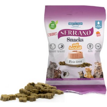 Mediterranean serrano ημίυγρες λιχουδιές για γάτες με συκώτι 50gr Mediterranean serrano ημίυγρες λιχουδιές για γάτες με συκώτι 50gr