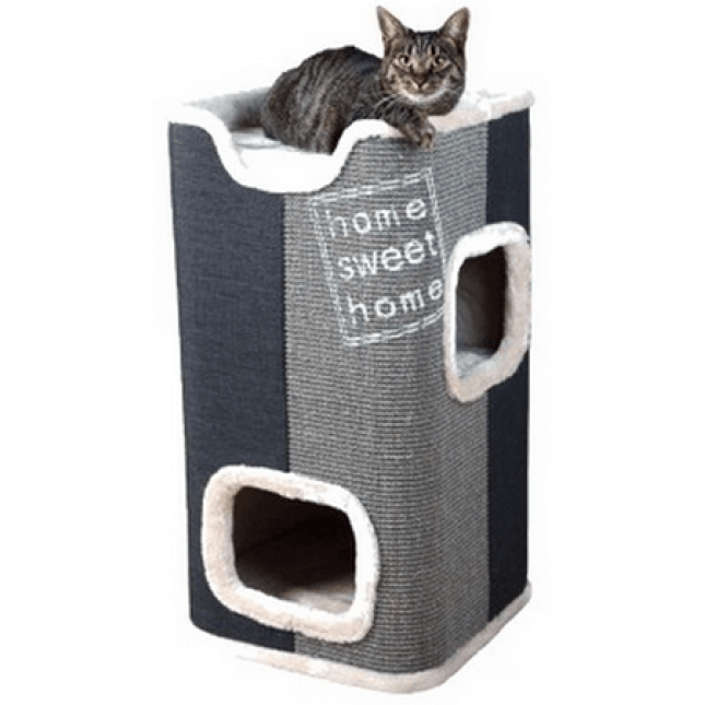 Trixie νυχοδρόμιο jorge cat tower 78cm βελούδινη κάλυψη και σιζάλ επιφάνειες γκρι/ανθρακί Trixie νυχοδρόμιο jorge cat tower 78cm βελούδινη κάλυψη και σιζάλ επιφάνειες γκρι/ανθρακί