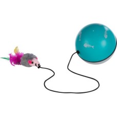 Trixie παιχνίδι turbinio μπάλα με μοτέρ & ποντίκι διεγείρει το ένστικτο κυνηγιού της γάτας 9cm