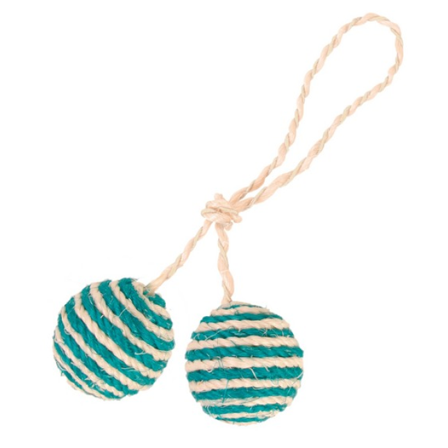 Trixie παιχνίδι μπάλες σχοινένιες με catnip 4.5cm. Trixie παιχνίδι μπάλες σχοινένιες με catnip 4.5cm.