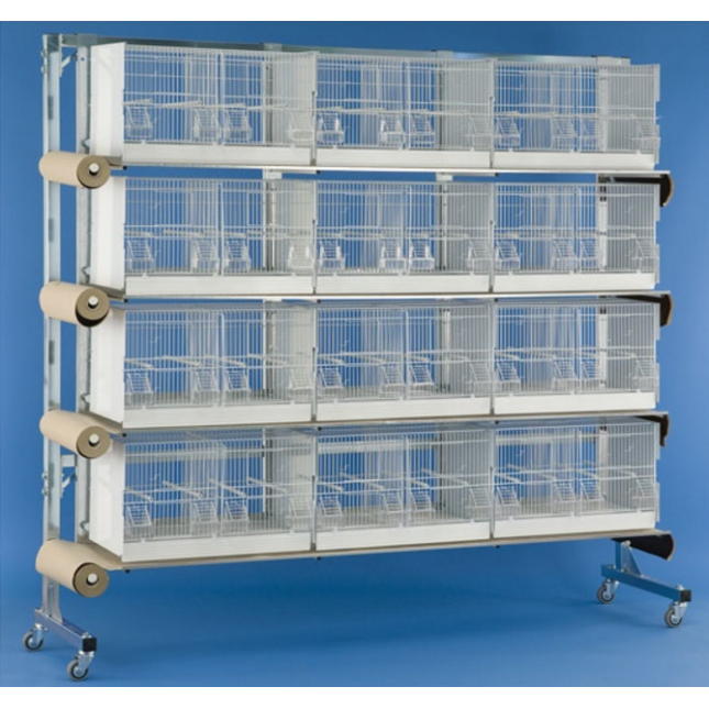 BATTERIA DA 12 GABBIE DA 60X31X35cm BATTERIA DA 12 GABBIE DA 60X31X35cm